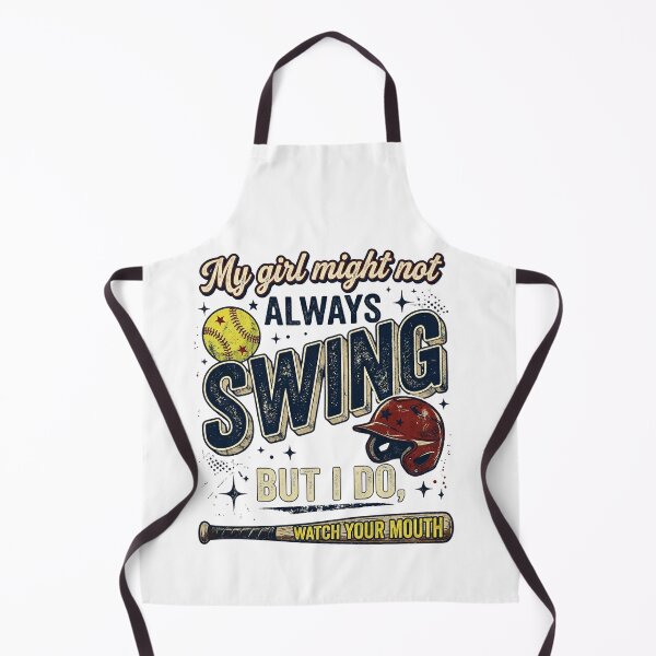 Item preview, My Girl Might Not Always Swing But I Do, Watch Your Mouth Baseball Softball Dad Parent designed and sold by SofenArt.