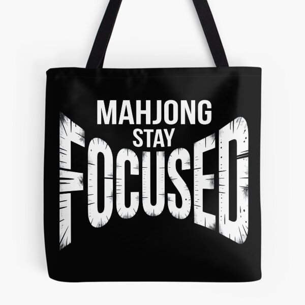 Item preview, Mahjong Stay Focused – Bold Typography Funny Tile Game Player Motivation Gift designed and sold by WearVerse440.