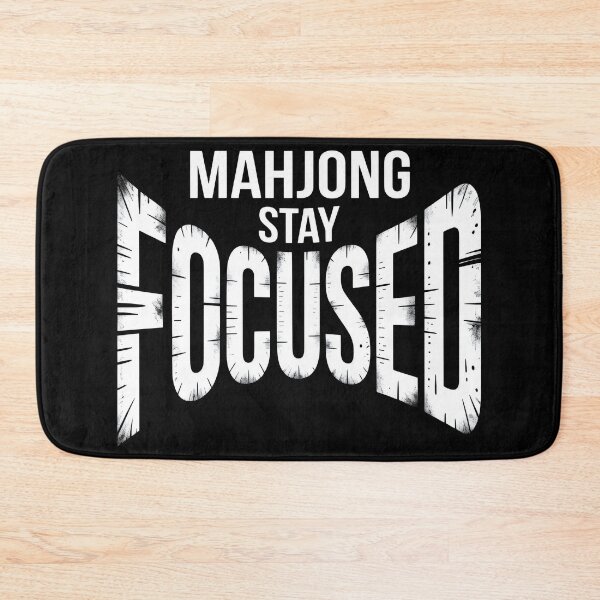 Item preview, Mahjong Stay Focused – Bold Typography Funny Tile Game Player Motivation Gift designed and sold by WearVerse440.