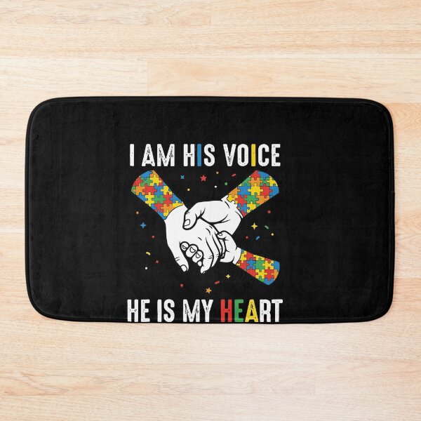 Item preview, I Am His Voice He Is My Heart Autism Awareness Autistic Child Parent Support designed and sold by SofenArt.