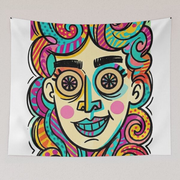 Item preview, Colorful face designed and sold by PP&RAINBOW SHOP.