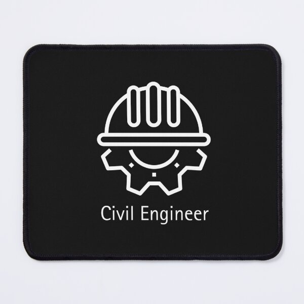 Item preview, white Minimalist CIVIL Engineer designed and sold by UrGiftStore.