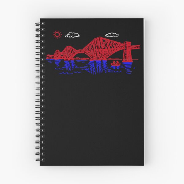 Item preview, Iconic Forth Bridge Scotland Red Sketch Minimalist Engineering Art designed and sold by Loom on the Loch.