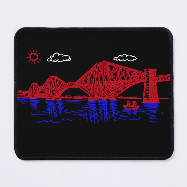 Item preview, Iconic Forth Bridge Scotland Red Sketch Minimalist Engineering Art designed and sold by Loom on the Loch.