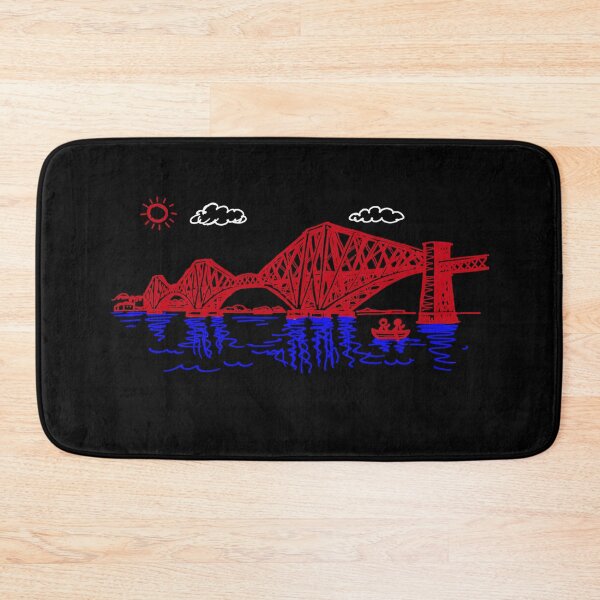 Item preview, Iconic Forth Bridge Scotland Red Sketch Minimalist Engineering Art designed and sold by Loom on the Loch.