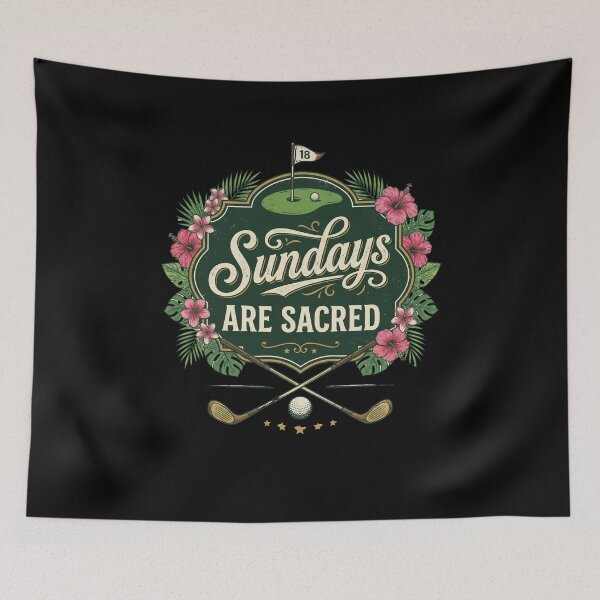 Item preview, Sundays Are Sacred Golfer Golf Player Weekend Hobby designed and sold by SofenArt.