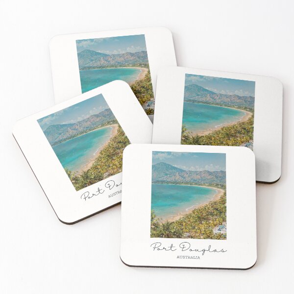 Item preview, Port Douglas Beach View - Vintage Souvenir designed and sold by twentytwo ART souvenir designs.