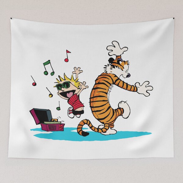 Item preview, Calvin and Hobbes Dancing designed and sold by Nikita Abakumov.