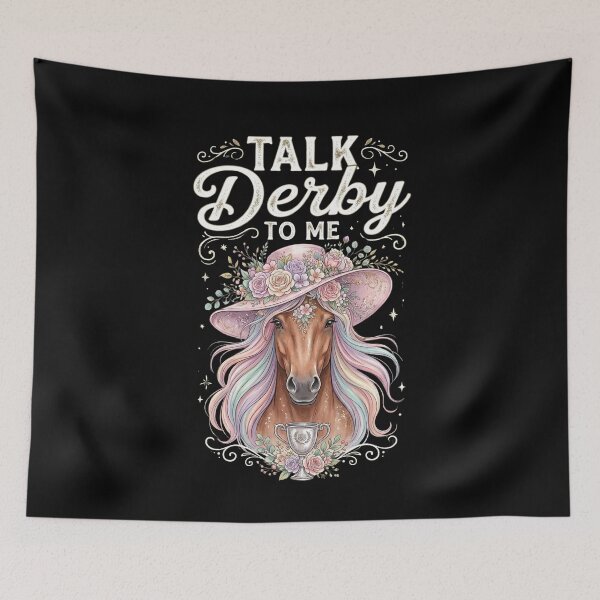 Item preview, Talk Derby To Me Kentucky Derby Horse Racing Fan Equestrian designed and sold by SofenArt.