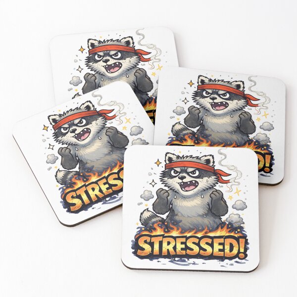 Item preview, Stressed Anxiety Raccoon Meme – Angry Trash Panda Fire Stress Design designed and sold by Region.