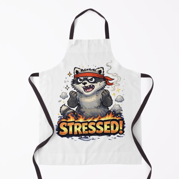 Item preview, Stressed Anxiety Raccoon Meme – Angry Trash Panda Fire Stress Design designed and sold by Region.