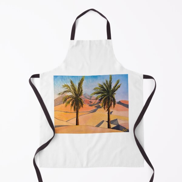 Item preview, Desert Oasis with palms| Sand Dune Landscape | Warm Earth Tones Art | Aesthetic Travel Design designed and sold by BlueberrySwan.
