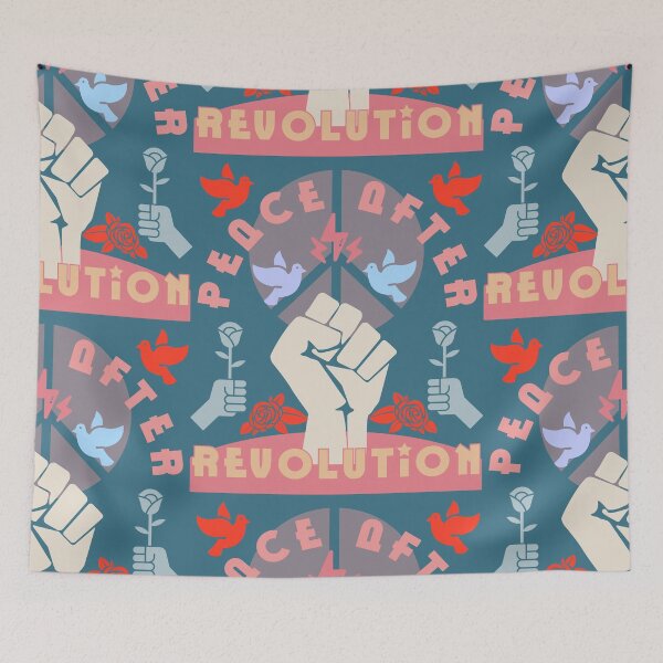 Item preview, Peace After Revolution Pastel Version Original Protest Art designed and sold by thelivingrp.