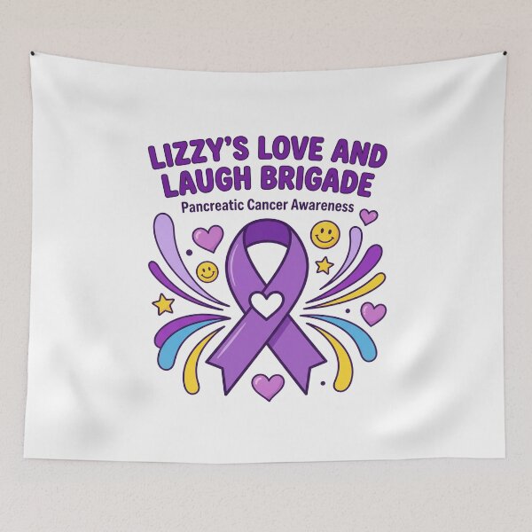 Item preview, Lizzy's Love And Laugh Brigade Pancreatic Cancer Awareness Fighter Survivor Support designed and sold by SofenArt.