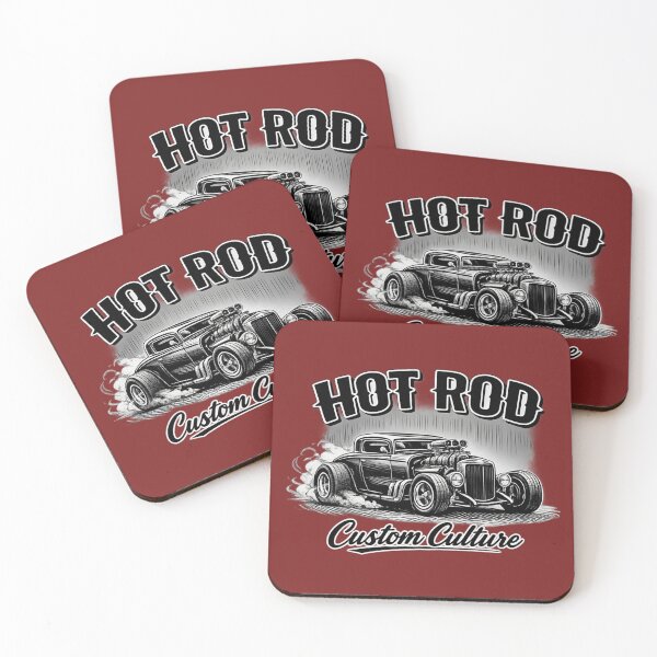 Item preview, Hot Rod Custom Culture Vintage Badge designed and sold by Retro Arabica.