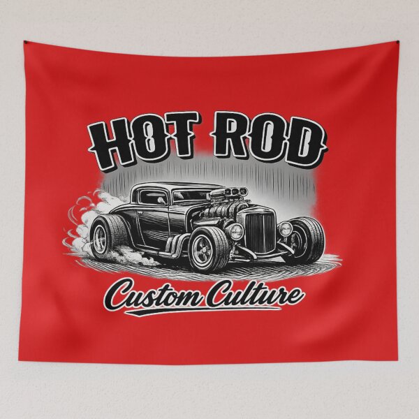 Item preview, Hot Rod Custom Culture Vintage Badge designed and sold by Retro Arabica.