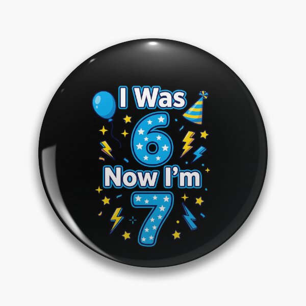 Item preview, I Was 6 Now I'm 7 Birthday Seven Year Old Kids Celebration designed and sold by SofenArt.