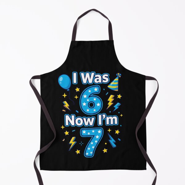Item preview, I Was 6 Now I'm 7 Birthday Seven Year Old Kids Celebration designed and sold by SofenArt.