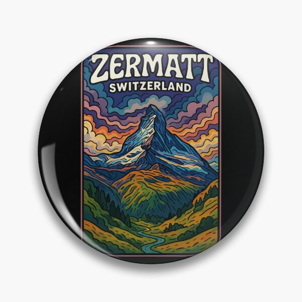 Item preview, Zermatt Switzerland Trippy Art designed and sold by TomFrontierArt.