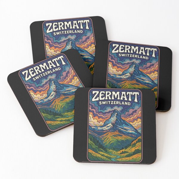 Item preview, Zermatt Switzerland Trippy Art designed and sold by TomFrontierArt.