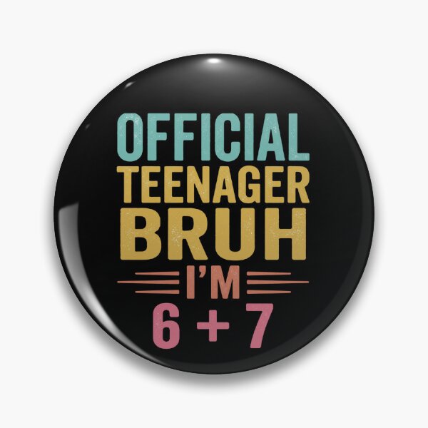 Item preview, Official Teenager Bruh I'm 6 + 7 Thirteenth Birthday Youth designed and sold by SofenArt.