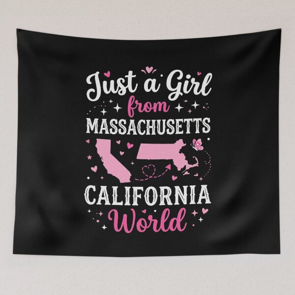 Item preview, Just A Girl From Massachusetts California World State Pride designed and sold by SofenArt.