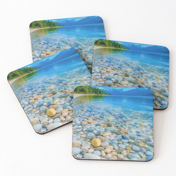 Item preview, Colorful Pebbles in Crystal Clear Lake designed and sold by GUINewAlex.