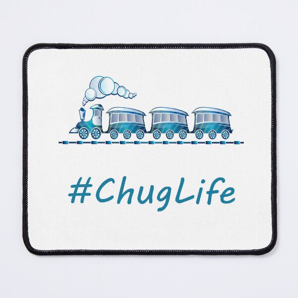 Item preview, #ChugLife Blue Train | Funny Pun designed and sold by Lainey1978.