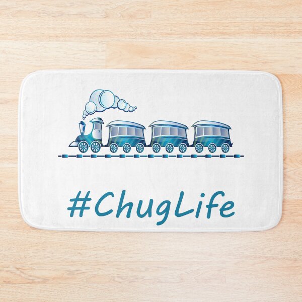 Item preview, #ChugLife Blue Train | Funny Pun designed and sold by Lainey1978.