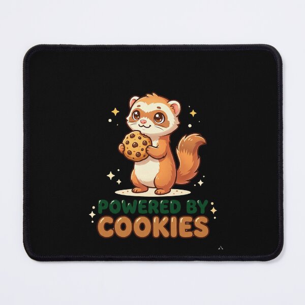 Item preview, Powered By Cookies Ferret Lover Pet Owner designed and sold by SofenArt.