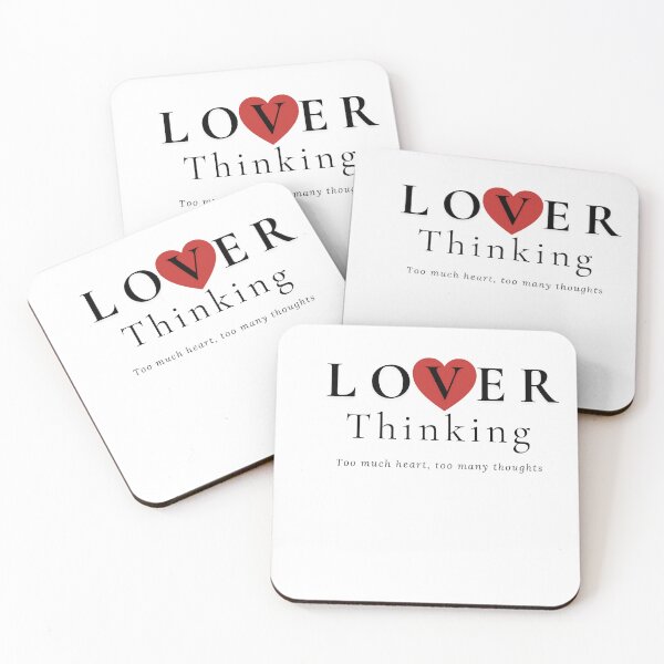 Item preview, Copy of ​Lover Thinking: Overthinking & Heart Quote  designed and sold by Atlasoloji.