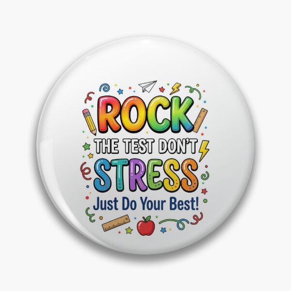 Item preview, Rock The Test Don't Stress Just Do Your Best! Student Teacher Education Exam Motivation designed and sold by SofenArt.