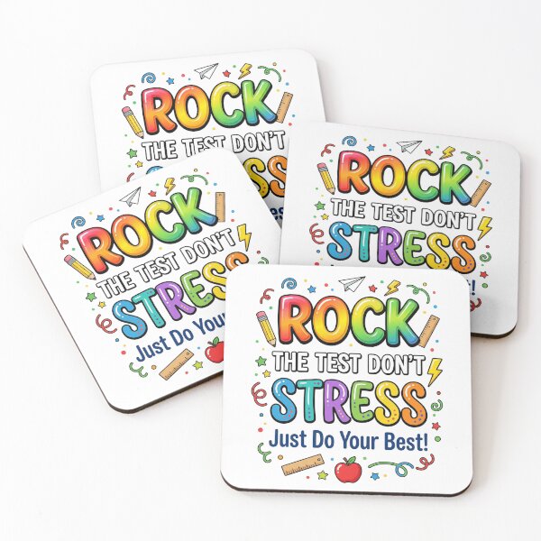 Item preview, Rock The Test Don't Stress Just Do Your Best! Student Teacher Education Exam Motivation designed and sold by SofenArt.