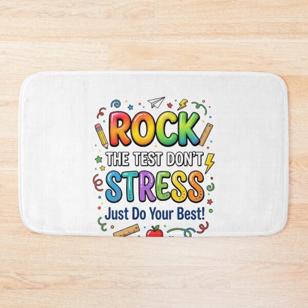 Item preview, Rock The Test Don't Stress Just Do Your Best! Student Teacher Education Exam Motivation designed and sold by SofenArt.