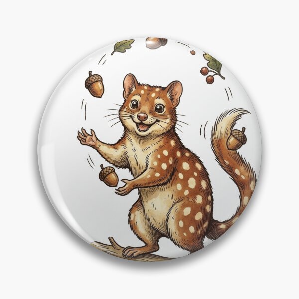 Item preview, The Juggling Quoll: Vintage Wildlife Art designed and sold by fati-artiste1.