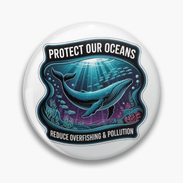 Item preview, Protect Our Oceans Whale T-Shirt – Marine Conservation Design for Ocean Lovers & Eco Friendly Gift Buyers designed and sold by GemBob Creations.