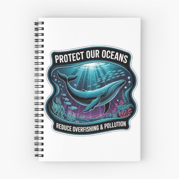 Item preview, Protect Our Oceans Whale T-Shirt – Marine Conservation Design for Ocean Lovers & Eco Friendly Gift Buyers designed and sold by GemBob Creations.