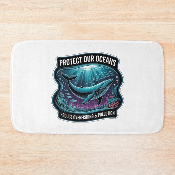 Item preview, Protect Our Oceans Whale T-Shirt – Marine Conservation Design for Ocean Lovers & Eco Friendly Gift Buyers designed and sold by GemBob Creations.