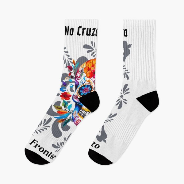 Item preview, Anti-ICE Spanish Sugar Skull Print "Yo No Cruzo La Frontera" designed and sold by thelivingrp.