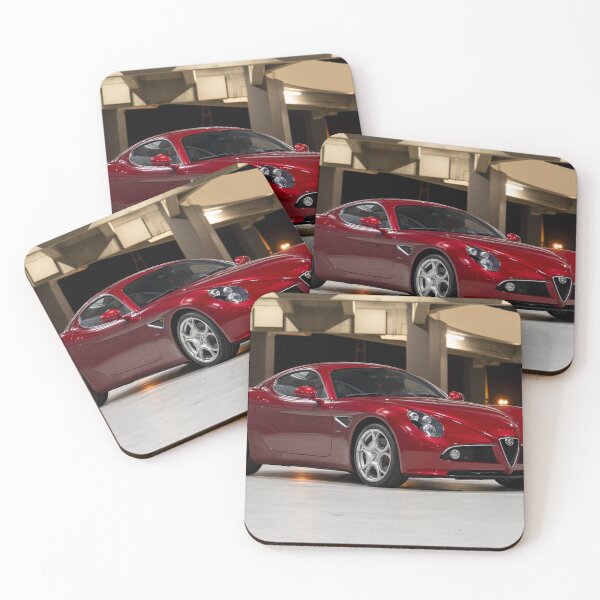 Item preview, Alfa Romeo 8C Competizione – Italian Supercar Vintage Poster designed and sold by Road To Track.