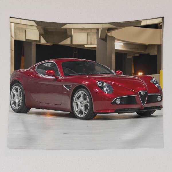 Item preview, Alfa Romeo 8C Competizione – Italian Supercar Vintage Poster designed and sold by Road To Track.