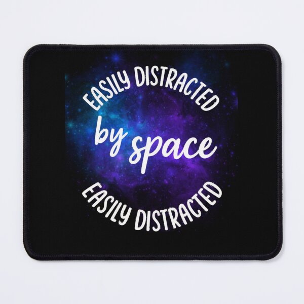 Item preview, Easily Distracted by Space – Cosmic Galaxy with Planets and Stars designed and sold by Aquarius-club.