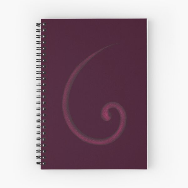 Item preview, Snake in the form of a golden spiral of dark burgundy color designed and sold by Cherevan.