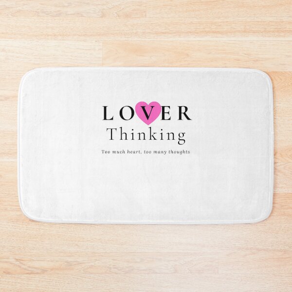 Item preview, ​Lover Thinking: Overthinking & Heart Quote  designed and sold by Atlasoloji.