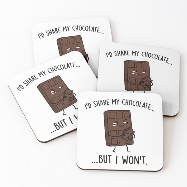 Item preview, Chocolate Humor Shirt Cute Minimal Dessert Meme Tee designed and sold by TheTSauce.