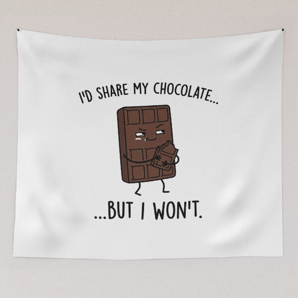 Item preview, Chocolate Humor Shirt Cute Minimal Dessert Meme Tee designed and sold by TheTSauce.