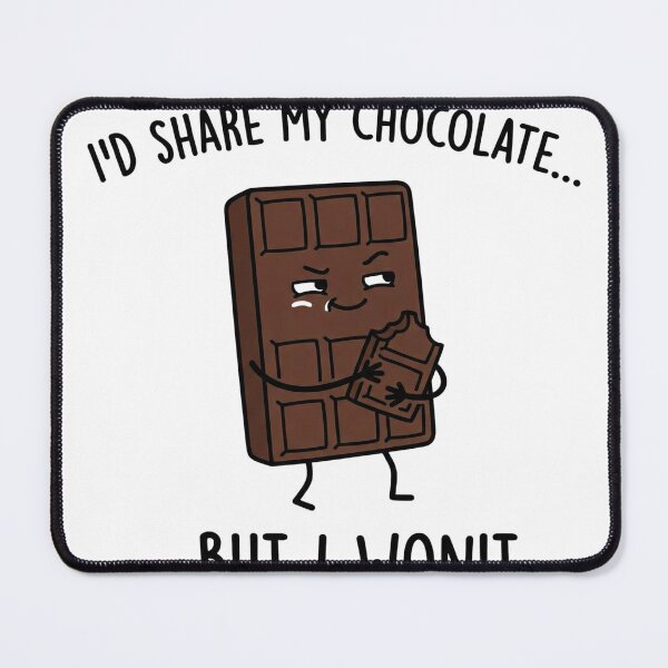 Item preview, Chocolate Humor Shirt Cute Minimal Dessert Meme Tee designed and sold by TheTSauce.