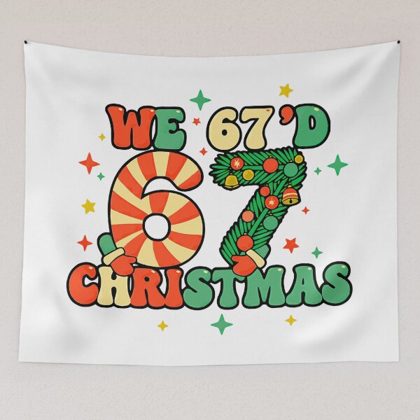 Item preview, funny we 67d christmas tree holiday meme art designed and sold by ArtDesignTp.