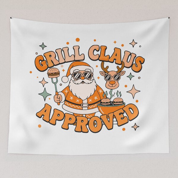 Item preview, viral grill claus christmas griller meme art designed and sold by ArtDesignTp.