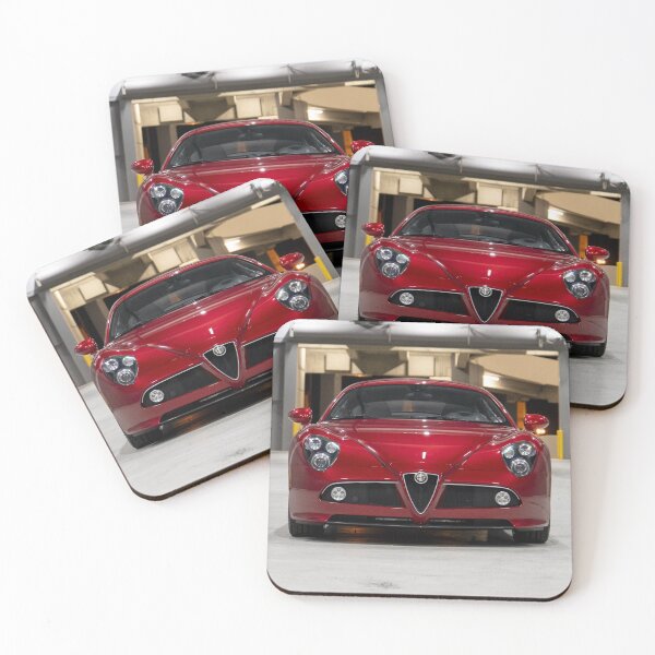 Item preview, Alfa Romeo 8C Competizione – Italian Supercar Vintage Poster designed and sold by Road To Track.